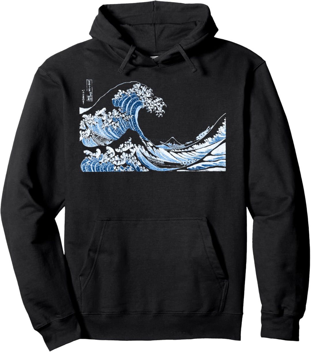 Berühmte Klassische Japanische Kunst "Grosse Welle" Stilvoll Pullover Hoodie
