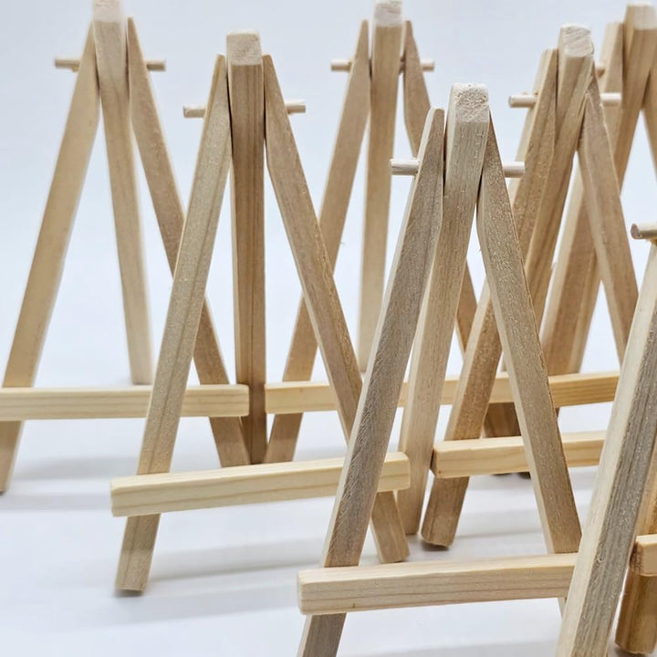 32 Stück Mini-Staffelei aus Holz, 8 x 15 cm, Mini-Holzständer, Staffelei, Tischhalter, Ständer zum P