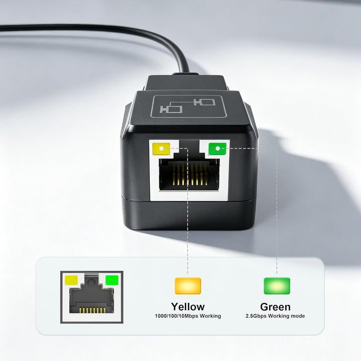 DriverGenius USB-C auf 2.5G Netwerkadapter, USB Gigabit Ethernet Adapter mit 2500Mbps für Win11 & Ma