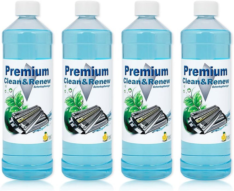 4 Liter Premium Scherkopfreiniger zum Nachfüllen von Braun Clean&Renew Synchro Activator und Pulsoni