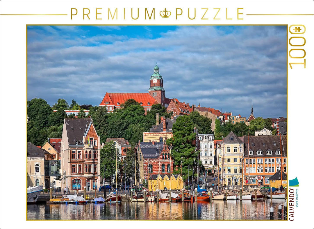 CALVENDO Puzzle Flensburg 1000 Teile Lege-Grösse 64 x 48 cm Foto-Puzzle Bild von Peter Roder, 1000 T