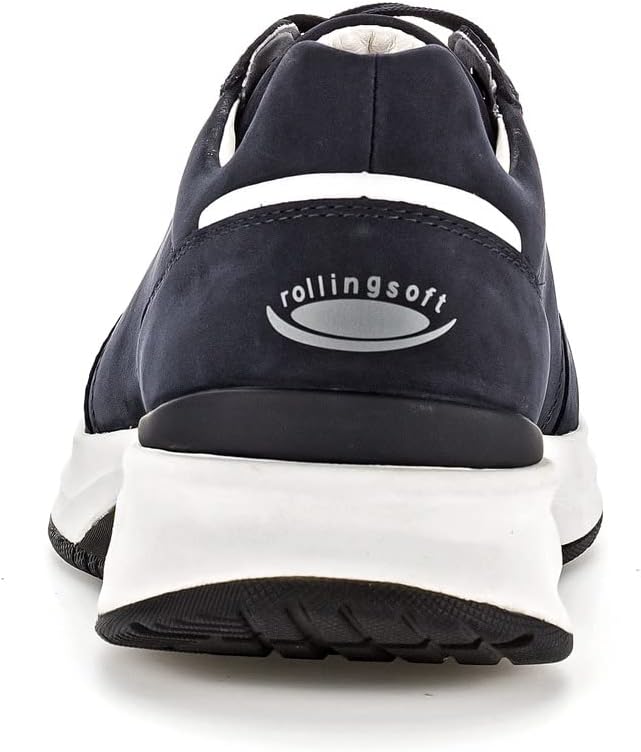 Pius Gabor Herren Sneaker Low,Halbschuhe,Lederfutter,Leder,Wechselfussbett 44.5 EU Blau Blue, 44.5 E