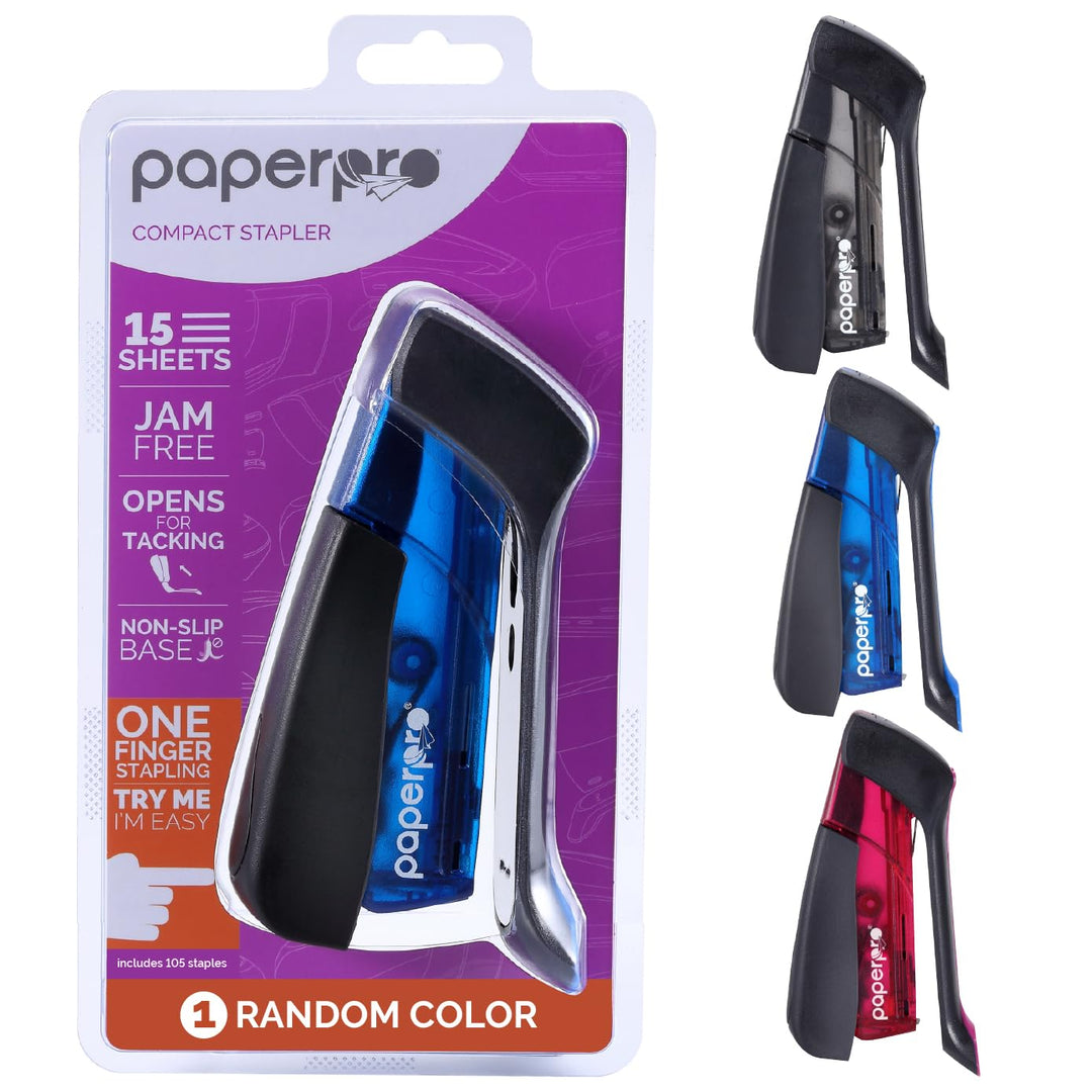 Paper Pro Compact Classic No Effort, One Finger, 80% Easier Heftgerät – ideal für Karpaltunnel und A