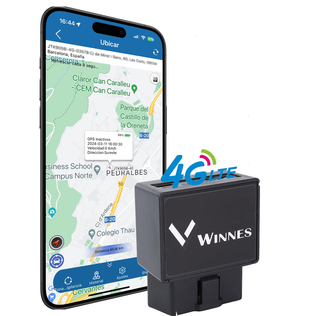 Winnes TK816 Auto GPS Tracker 4G OBD2 Wasserfest GPS Tracker, Geschwindigkeitsalarm, Geofence, koste
