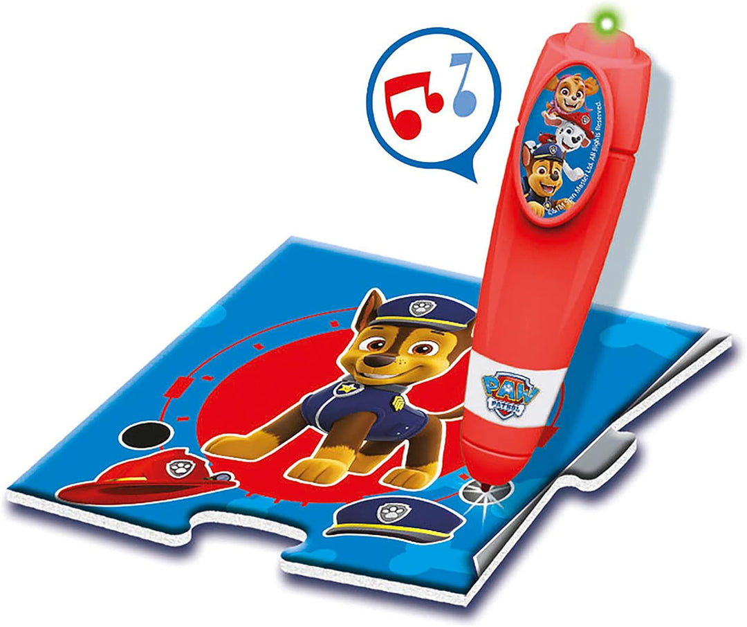 Clementoni Quiz-Bodenpuzzle Paw Patrol 70x100 cm - Kinderpuzzle mit 24 Maxi-Puzzleteilen - Lernspiel