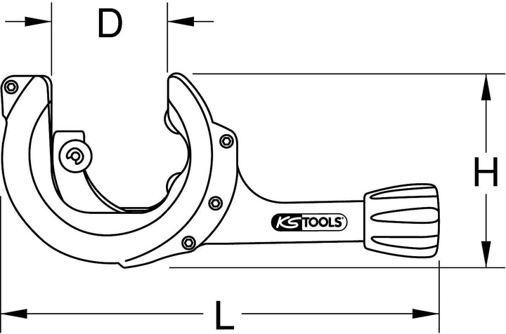 KS Tools 104.5060 Ratschen-Rohrabschneider, 12-35mm