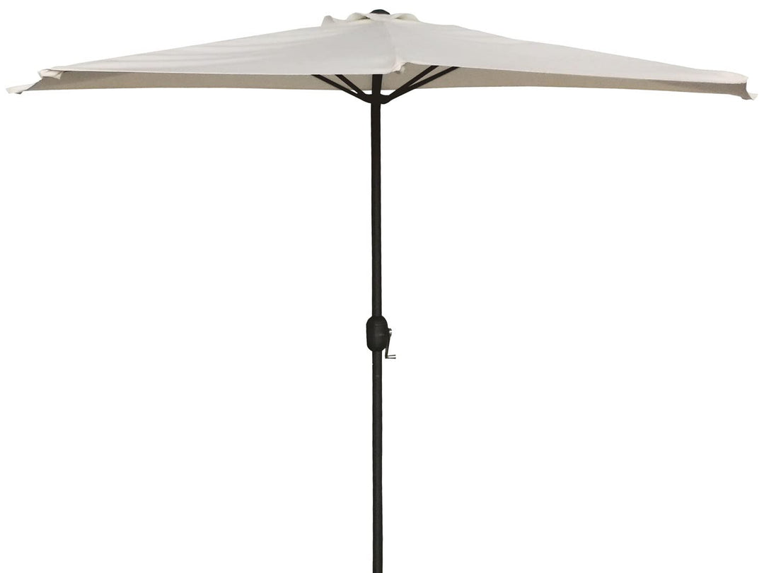 BuyStar Sonnenschirm Wiegemesser platzsparend Ecru in Aluminium Ø300 x 250 mit Kurbel