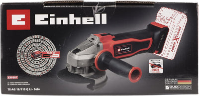 Einhell Akku-Winkelschleifer TE-AG 18/115 Q Li-Solo Power X-Change (18V, 115 mm Scheibendurchmesser,