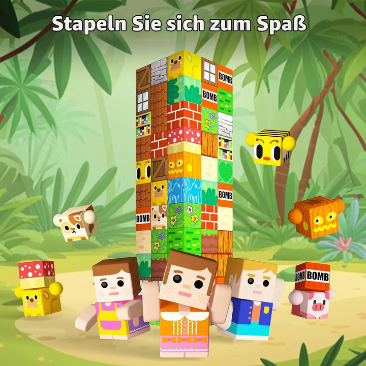 KIDCHEER Magnetische Bausteine 200 Stück, Wald Magnetbausteine für Kinder, Montessori Magnetblöcke S