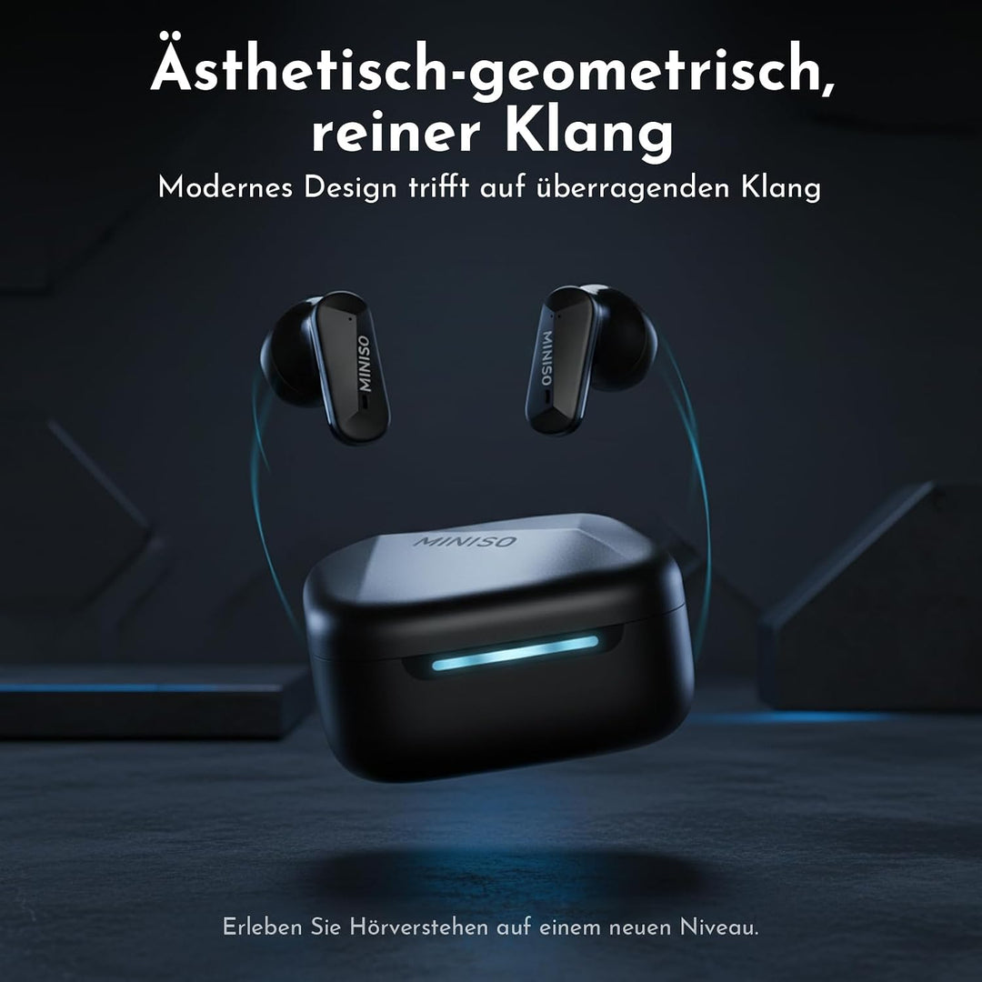 MINISO MS119 KI Übersetzer Kopfhörer, 3-in-1 Übersetzungskopfhörer in Echtzeit, 165 Sprachen &amp; 9 Übe