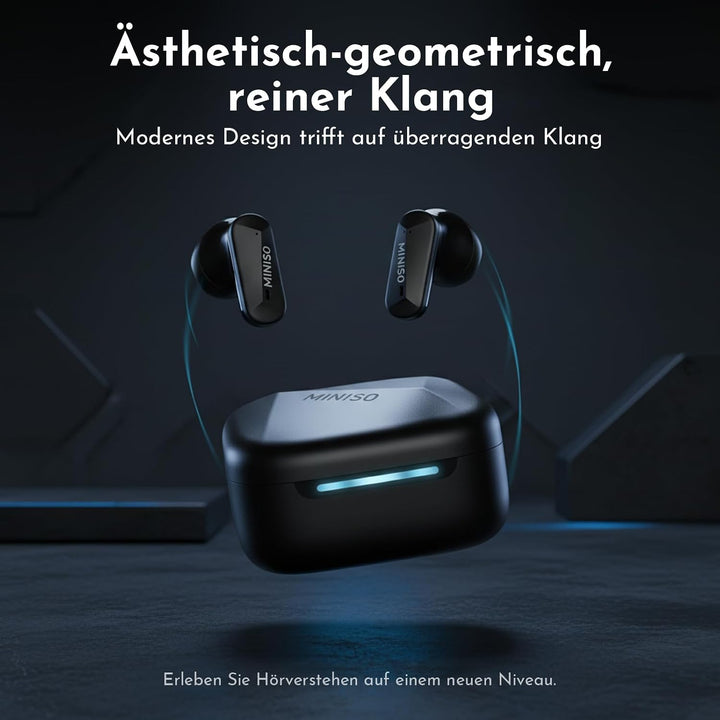 MINISO MS119 KI Übersetzer Kopfhörer, 3-in-1 Übersetzungskopfhörer in Echtzeit, 165 Sprachen &amp; 9 Übe