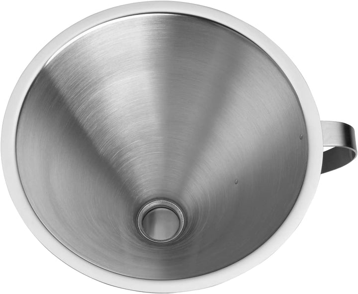 WMF Gourmet Trichter 12 cm, Cromargan Edelstahl mattiert, spülmaschinengeeignet