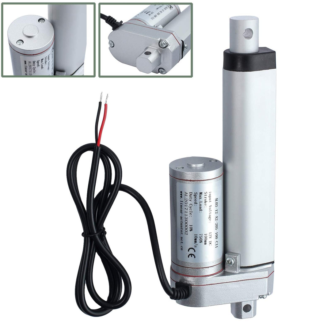 EYPINS Linearmotor 12V, 100MM Linear Actuator 750N 160lbs Linearantrieb Linearmotor Verstellantrieb