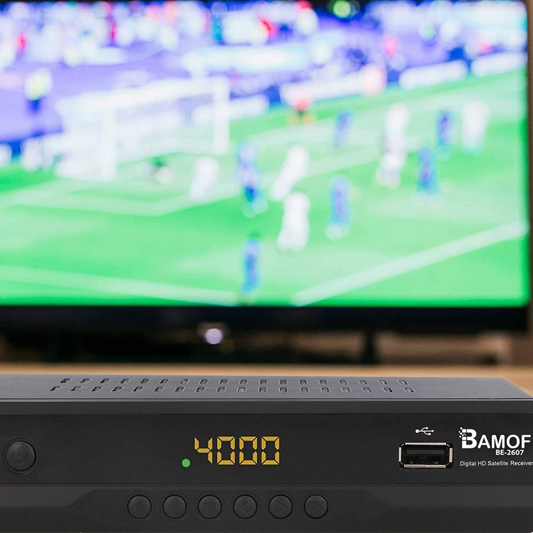 Bamof BE-2607 Digital Satelliten Sat Receiver - (HDTV, DVB-S/S2, HDMI, SCART, 2X USB 2.0, Full HD 10