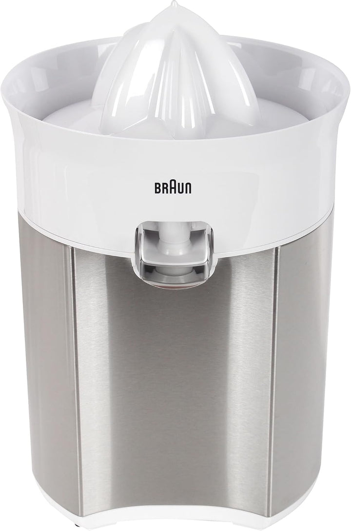 Braun CitrusQuick 5 CJ5050 WH Zitruspresse, Direkter Saftauslauf, Anti-Tropf-Auslauf, Start/Stopp-Au