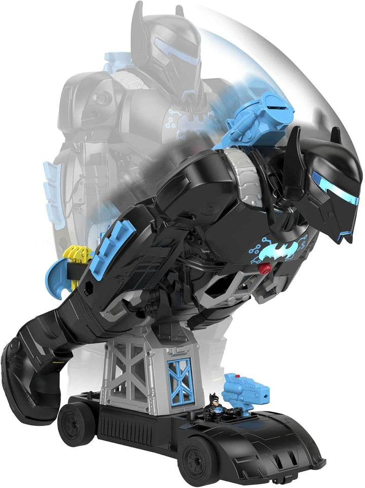 Fisher-Price HBV67 - Imaginext DC Super Freunde Bat-Tech Batbot, 2-in-1-Batman-Spielset mit Roboter,