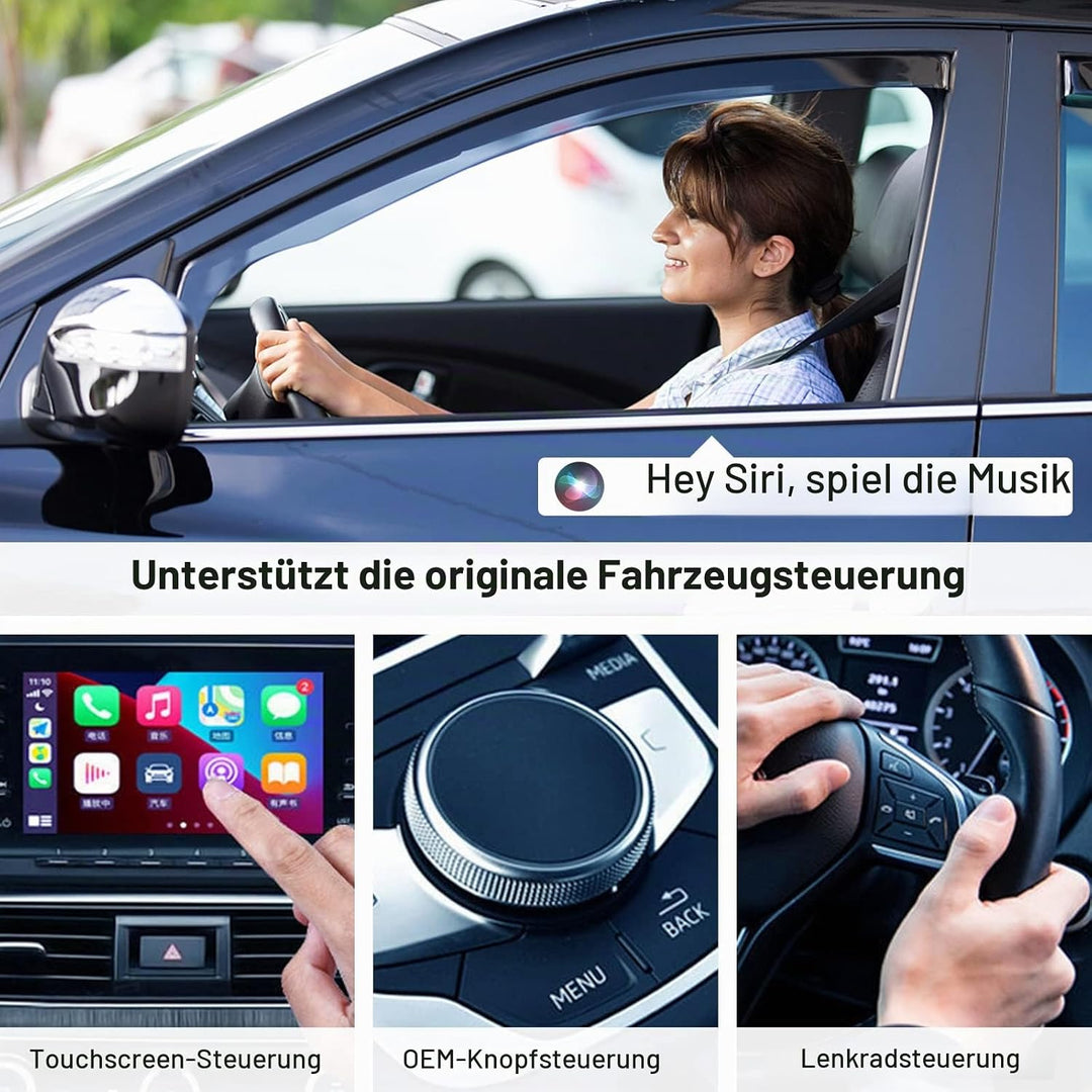 Wireless CarPlay Adapter für iPhone carplay Adapter, carplay Wireless Konvertiert Kabelgebundenes Ca