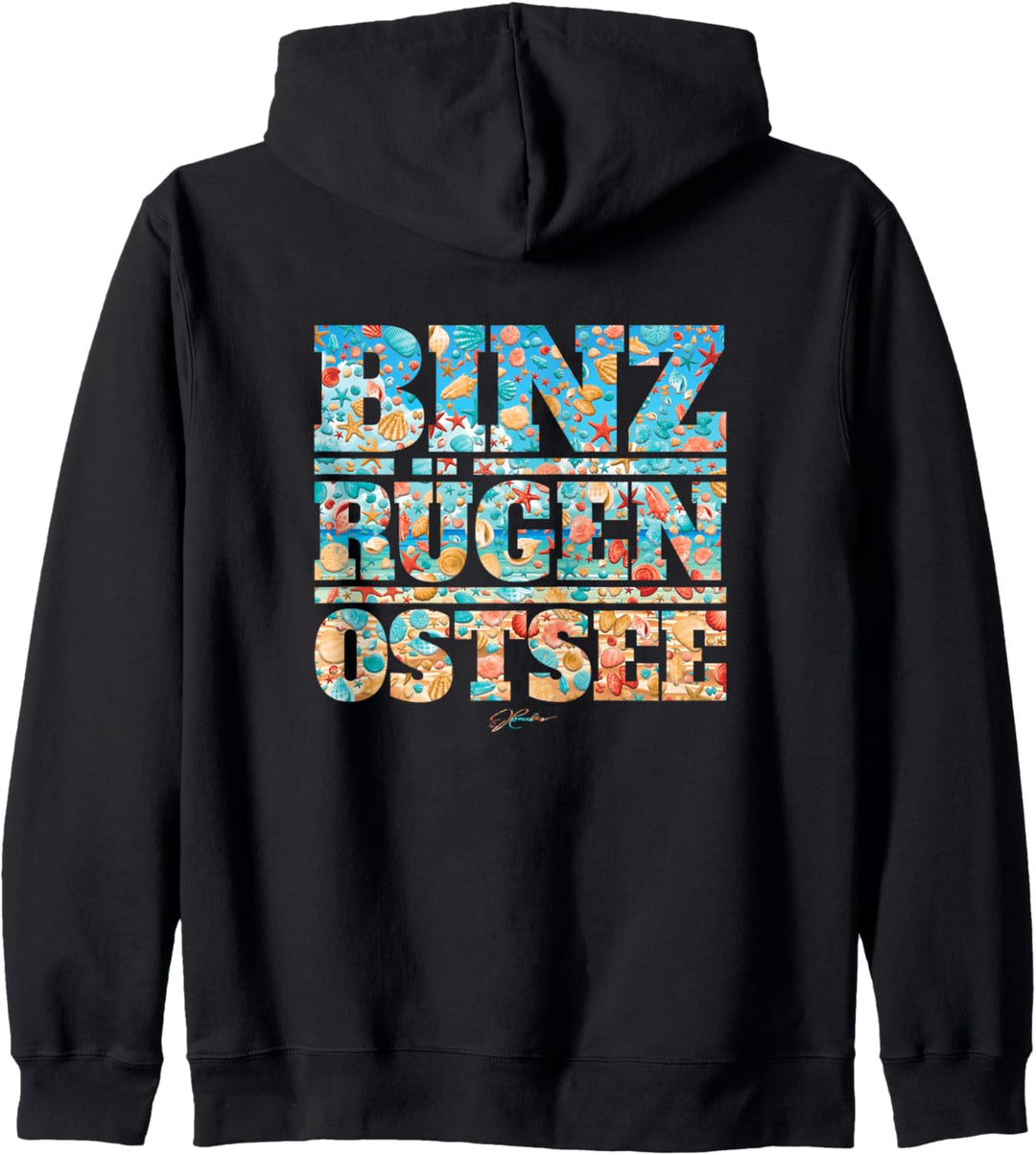 JCombs: Binz, Rügen, Ostsee, Muscheln Kapuzenjacke