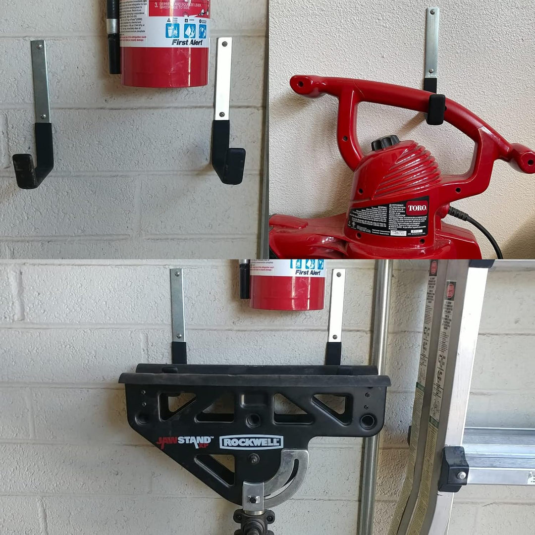 PYBTOOL Robuste Garagenhaken aus Stahl, Allzweckhaken zur Garagenaufbewahrung, Organizer für Garteng