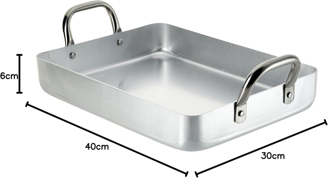 Lacor 20540F Bratpfanne mit Fixier Griffen 40 cm