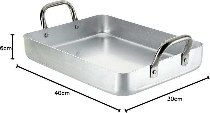 Lacor 20540F Bratpfanne mit Fixier Griffen 40 cm