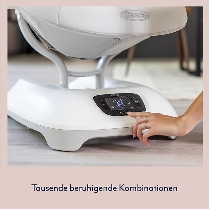 Graco Eluma™ Sway elektrische Babyschaukel mit Cry-Detection Technologie, erkennt Babyweinen und rea