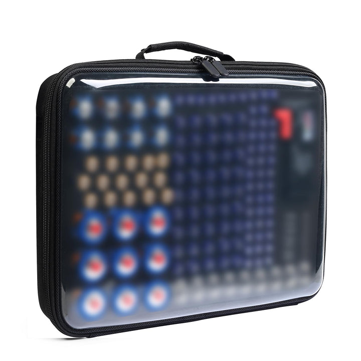 Luxtude Battery Organizer with Tester Schwarz L, Schwarz L