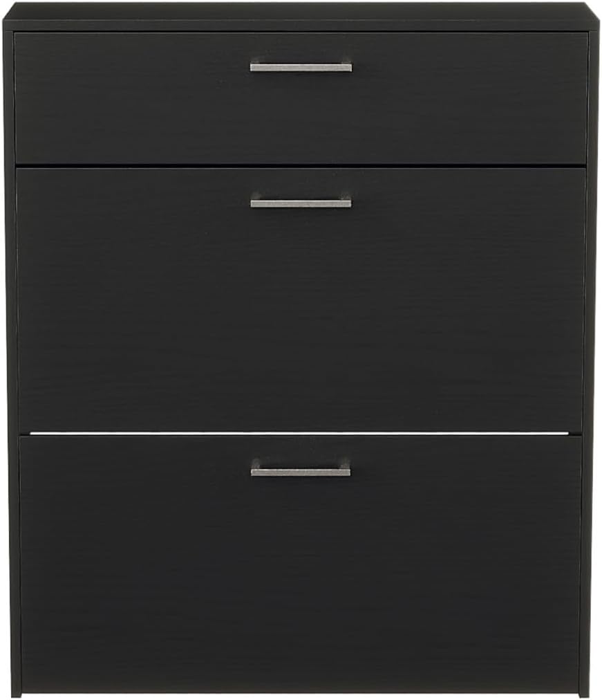 LEADZM Schuhschrank Schmal,Schuhkipper mit 2 Flip-Schubladen Schuhregal mit 1 Schubladen für den Ein