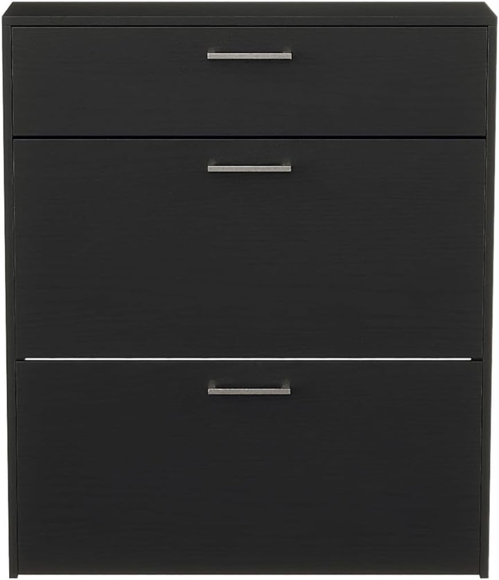 LEADZM Schuhschrank Schmal,Schuhkipper mit 2 Flip-Schubladen Schuhregal mit 1 Schubladen für den Ein