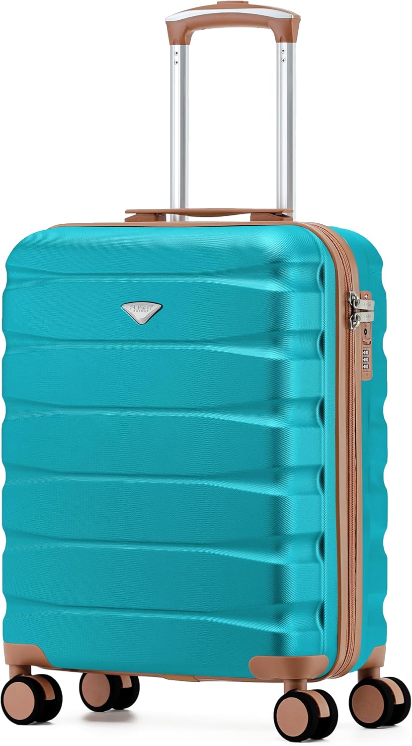 Flight Knight Leichter Koffer 29 Zoll Gross Check In Koffer ABS Hartschale 4 Rollen Fuer easyJet Bri