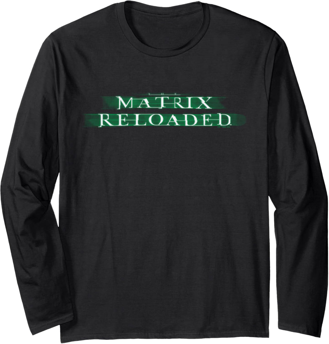 The Matrix Reloaded Enter The Reloaded Logo Langarmshirt