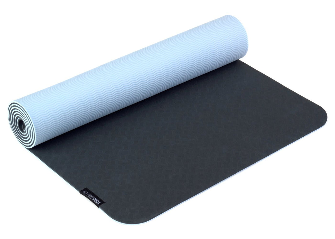 Yogamatte Yogimat® Pro anthrazit, hellblau, anthrazit, hellblau