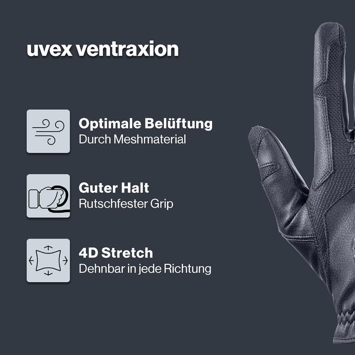 uvex Unisex – Erwachsene Ventraxion Reithandschuhe 7-8 blue, 7-8 blue