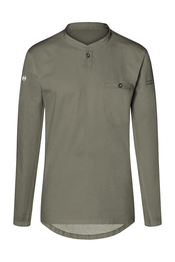 Karlowsky Herren Langarm Arbeitsshirt Performance 60% Baumwolle, 40% Polyester 4XL Salbei, 4XL Salbe