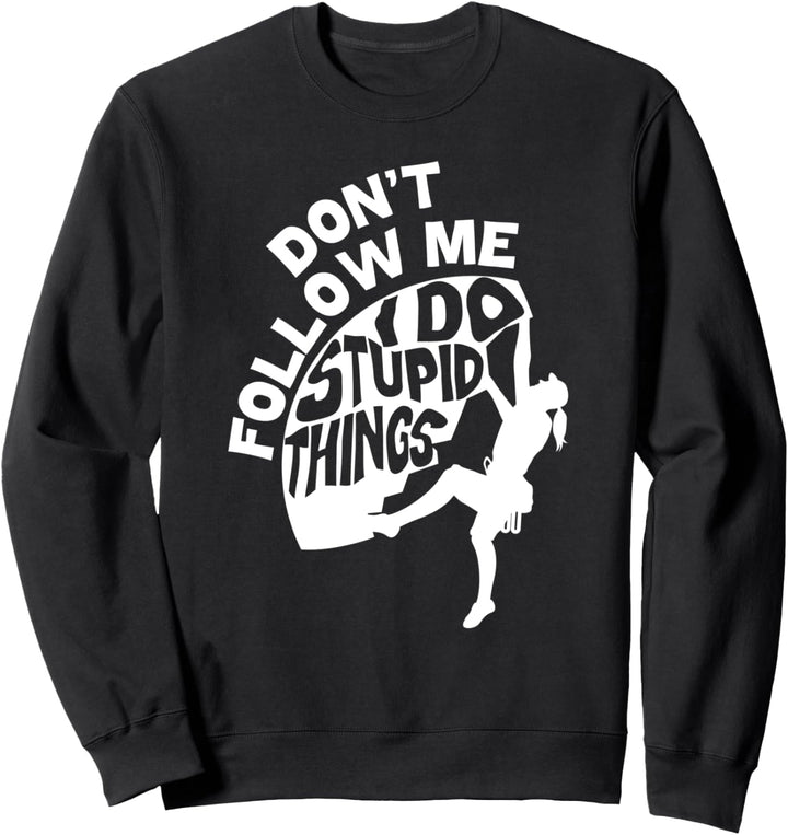 Vintage Climbing Bouldering Frauen Kletterer Fels Klettern Sweatshirt