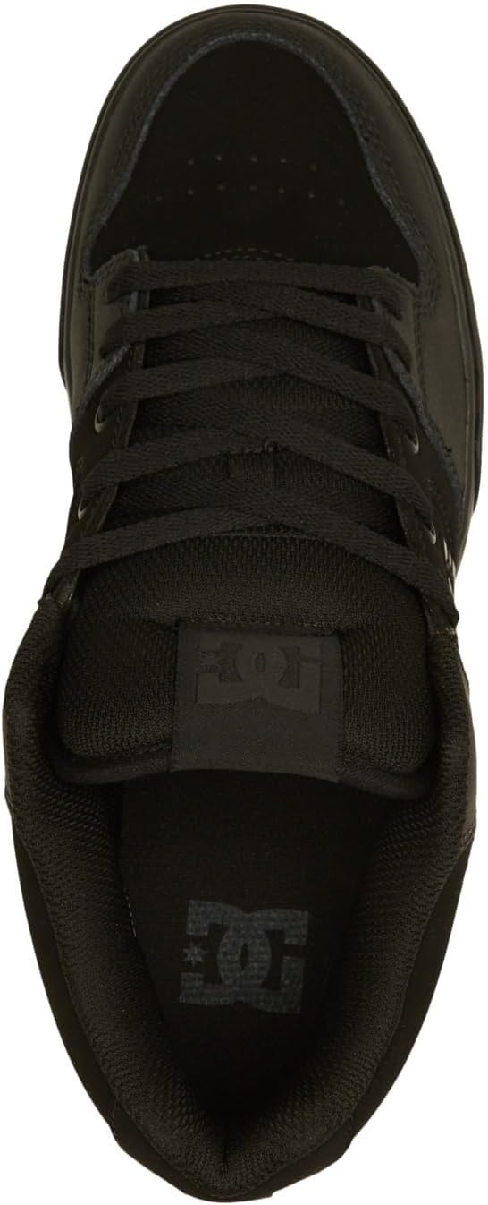 DC Shoes Herren PureSneaker 44.5 EU Black Black Gum, 44.5 EU Black Black Gum