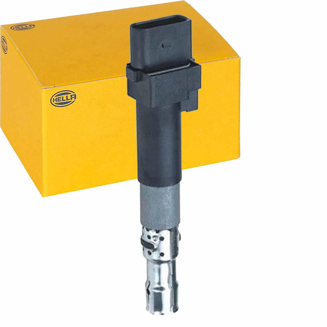 HELLA 5DA 358 000-931 Zündspule - 12V - 4-polig - Kerzenschachtzündspule - gesteckt
