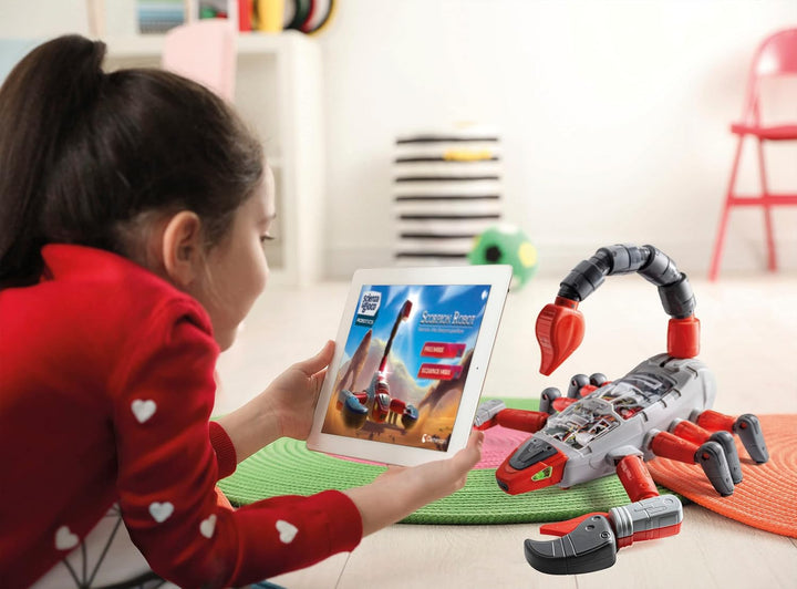 Clementoni - Scienza Robotics-Skorpion Bauset, Roboter für Kinder zum Zusammenbauen, Roboter-Kit (it