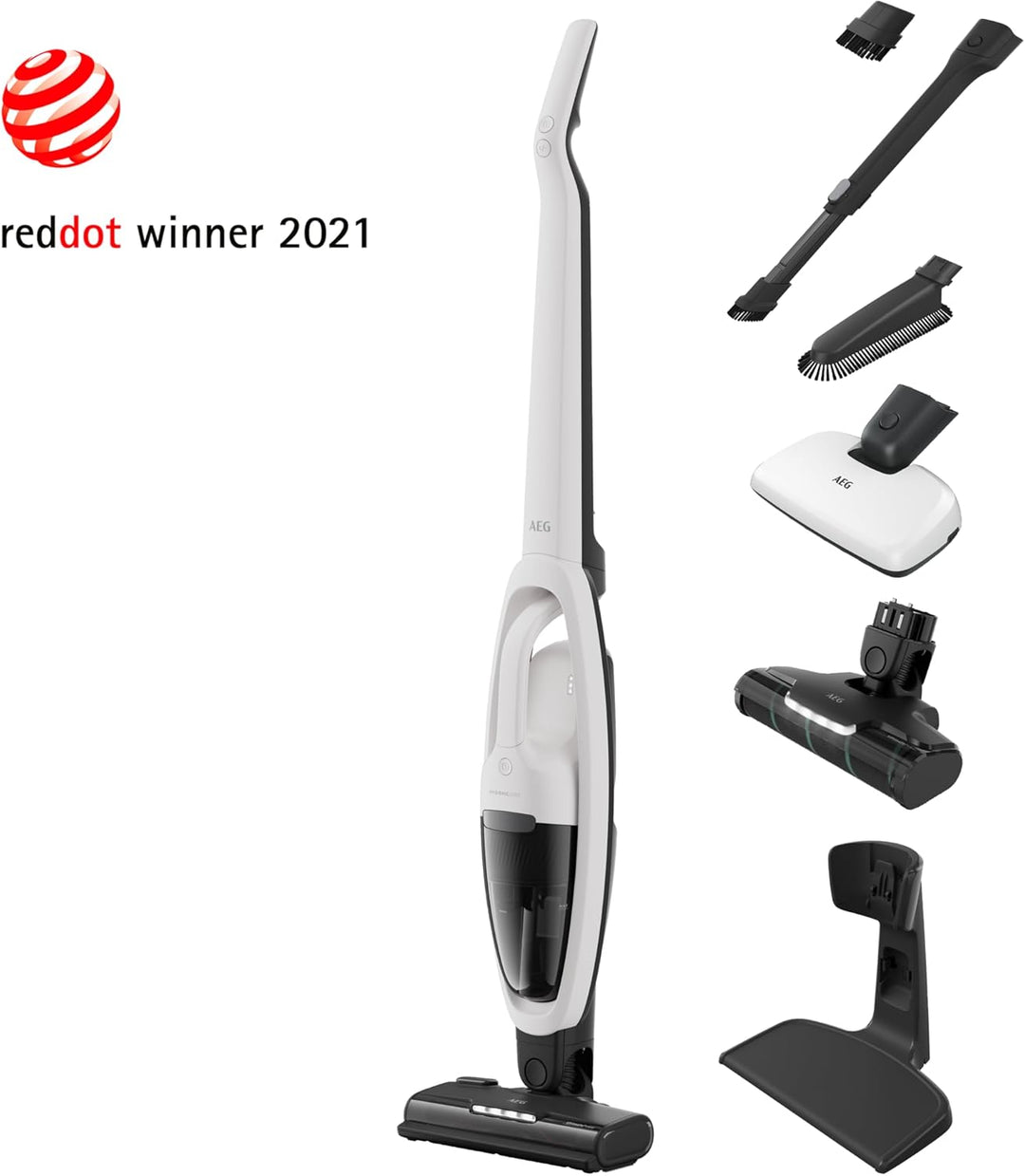 AEG HYGIENIC 5000 Cordless Cleaner 2in1 Akku-Staubsauger kabellos/Akku-Laufzeit: bis zu 50 Min. / Fa
