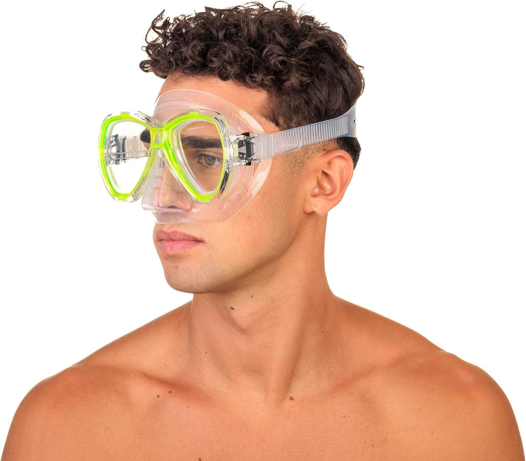 Seac Set Elba, Schnorchelset aus hypoallergenem Silikon mit Maske und Schnorchel für Erwachsene narr