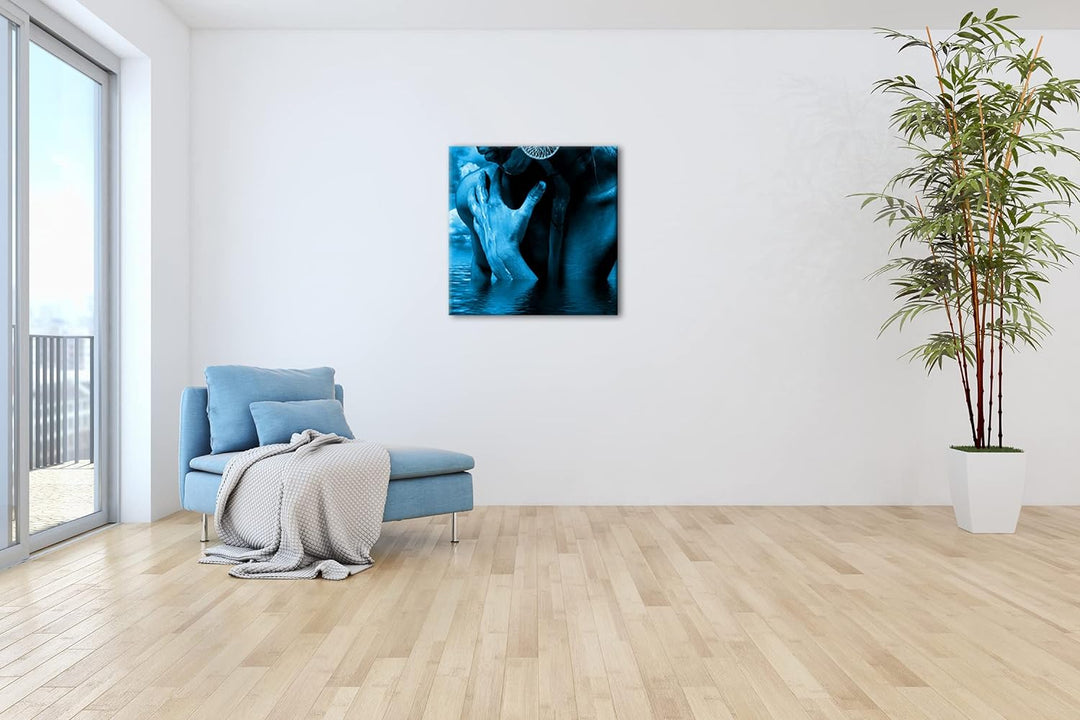 deyoli Erotisches Kunstwerk Format: 60x60 Effekt: Zeichnung als Leinwandbild, Motiv auf Echtholzrahm