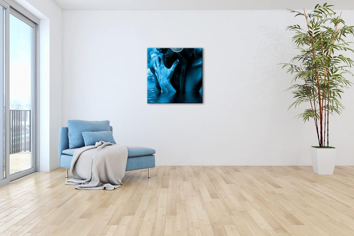 deyoli Erotisches Kunstwerk Format: 60x60 Effekt: Zeichnung als Leinwandbild, Motiv auf Echtholzrahm