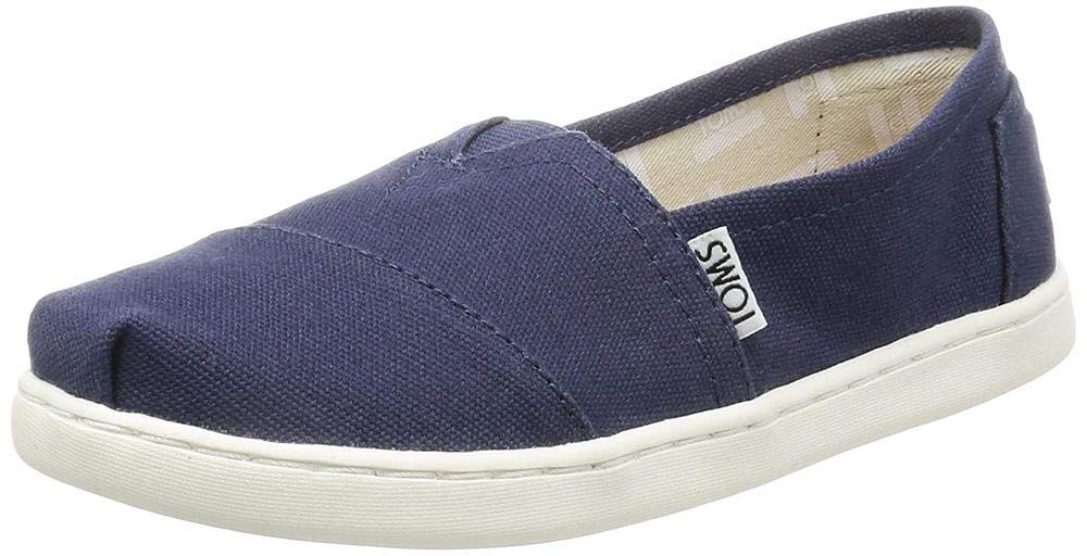 TOMS Unisex Kinder Alpargata Core Flache Slipper 30 EU Marineblau, 30 EU Marineblau