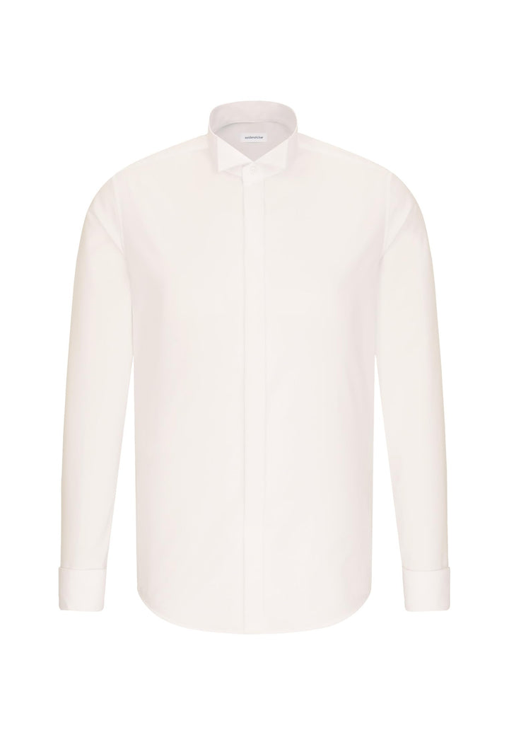 Seidensticker Herren Business - Hemd - Shaped Fit - Bügelfrei - Kläppchen Kragen - Langarm - Umschla