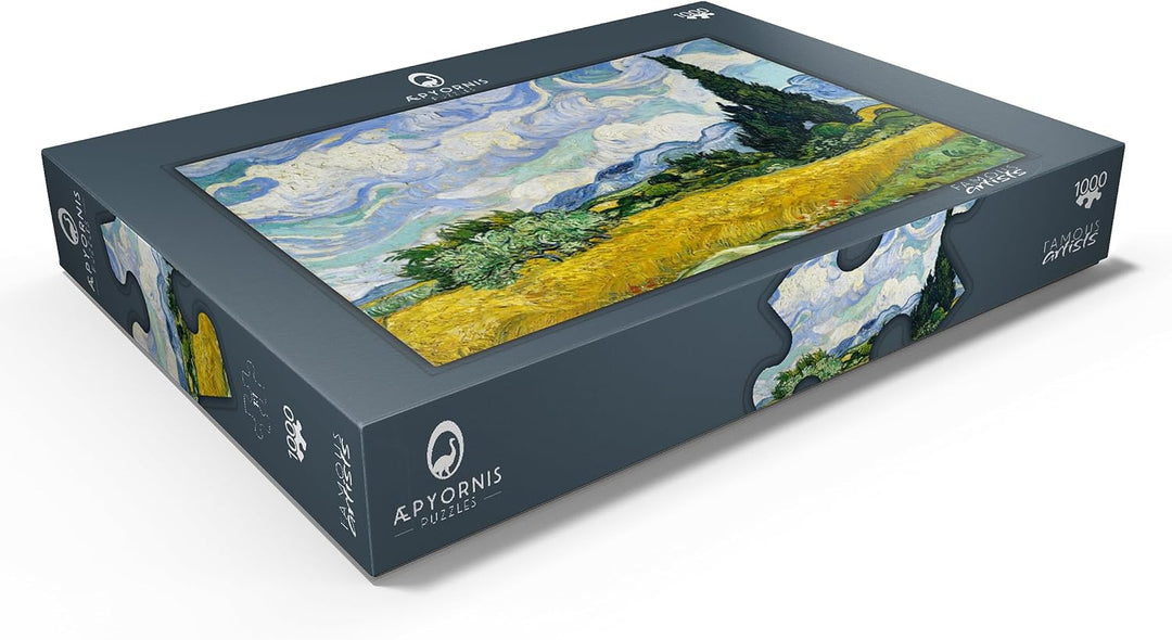 Wheat Field with Cypresses (1889) by Vincent Van Gogh - Premium 1000 Teile Puzzle - MyPuzzle Sonderk
