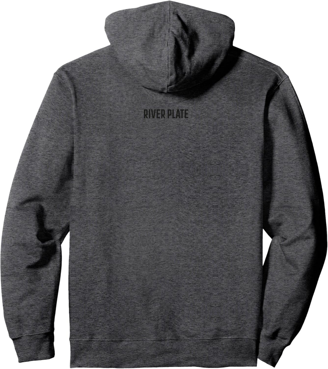River Plate Argentinien Carp-Logo, gross, grau Pullover Hoodie