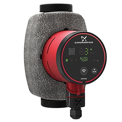 Grundfos Alpha3 HE-Umwälzpumpe 32-60 180 mm mit Bluetooth und Autoadapt Funktion 99371944