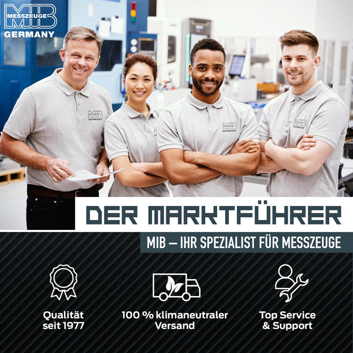 MIB Digitaler Messschieber mit Rolle DIN 862 300mm | Werkzeug für präzise Messungen | Messschieber d