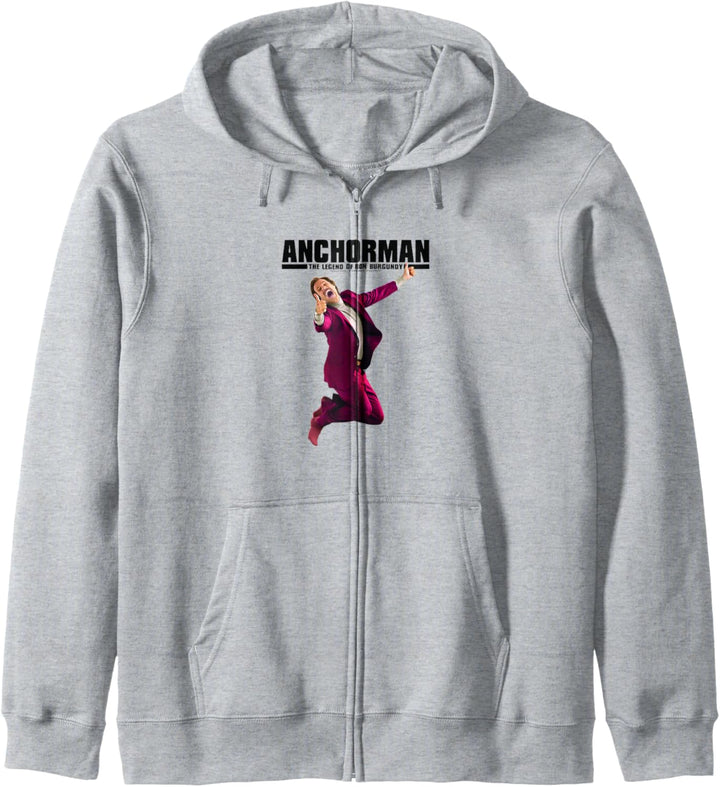 Anchorman Ron Burgundy Jumping Portrait Kapuzenjacke