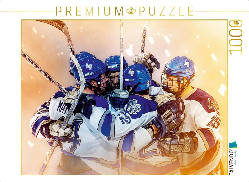 CALVENDO Puzzle Eishockey - Fight 1000 Teile Lege-Grösse 64 x 48 cm Foto-Puzzle Bild von Peter Roder